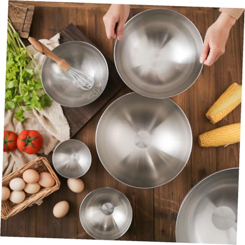 Bowl redondo acero inoxidable 24 cm multifuncional cocina miniatura 7