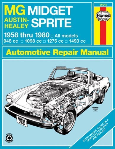  MG Midget, Austin-Healey Sprite, 1958-1980 (Haynes Manuals) by Haynes, John (2005) Paperback