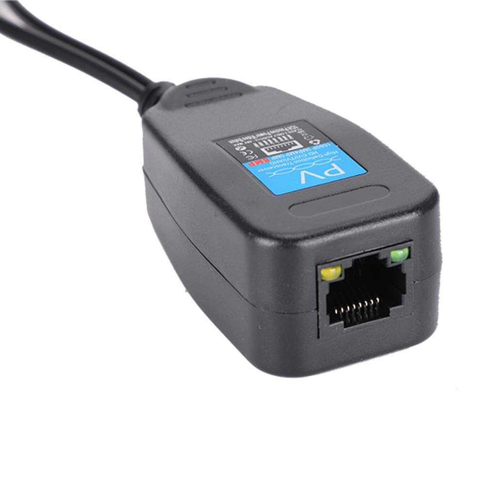 Adapter Rj45 Cctv Poe na Konwerter Bnc Tworzywo Abs 1 para Pasywny Koncentryczny Cctv Bnc Moc Wideo Balun Transceiver do Złącza Rj45