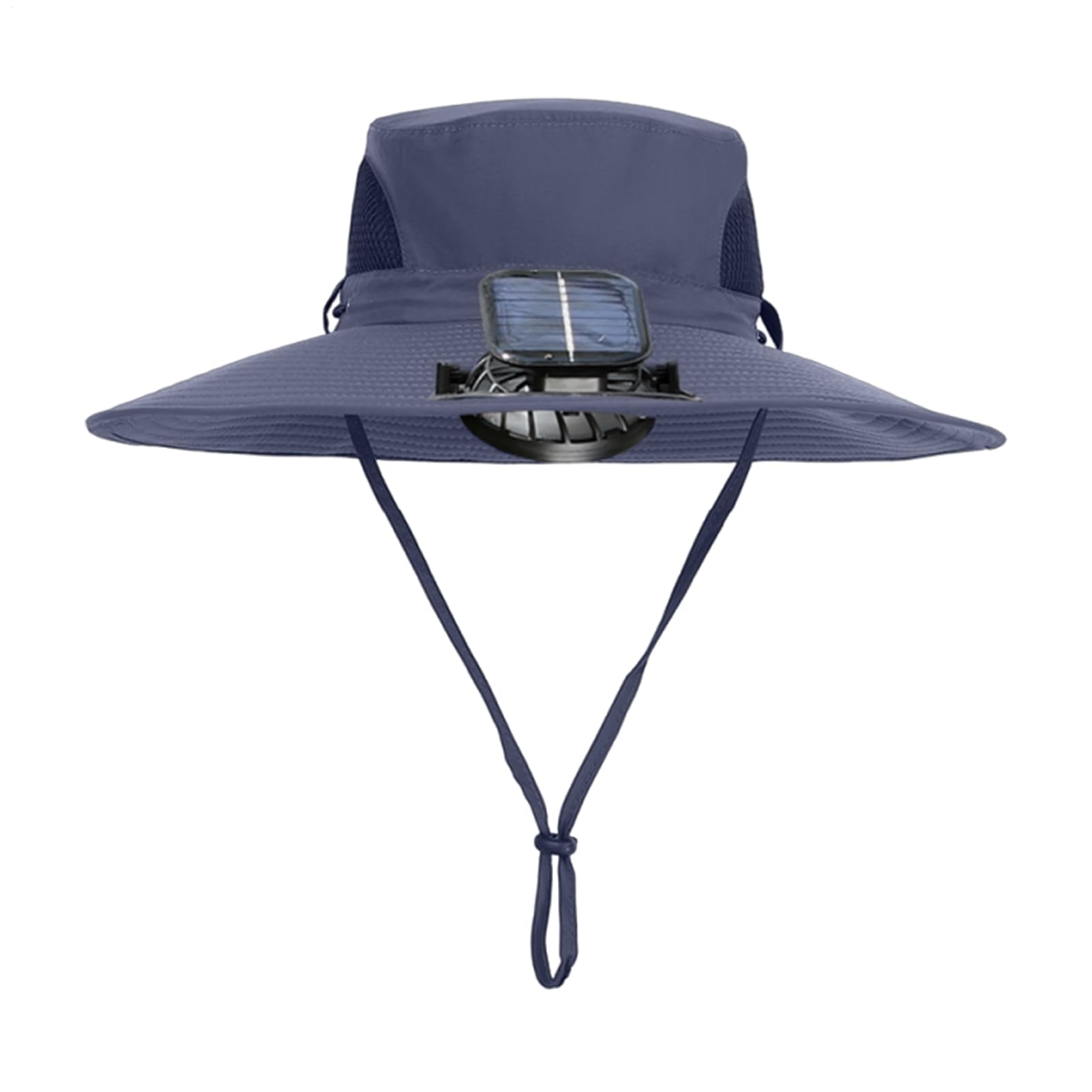 Cappello solare con ventola - Cappuccio di raffreddamento integrato, sole traspirante ad asciugatura rapida, scudo UV leggero regolabile, portatile per sport all'aria aperta, giardinaggio