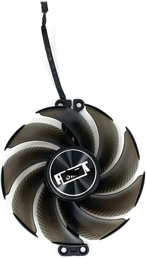 Graphics Card 90mm TH9520B2H-PCB01 Cooling Fan Compatible with RTX 4070 Ti 4080 4090 GameRock GamingPro Jetstream OC Graphics Card Cooler(Black 3-Fan)