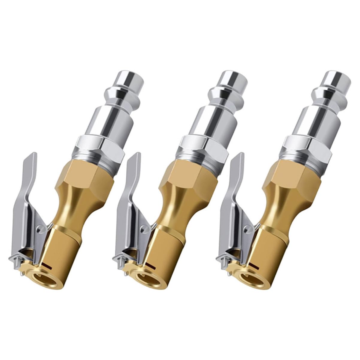 MUCKLILY Male Connector for Tire Air Pump Air Chuck Clip for Tire Inflation Chuck