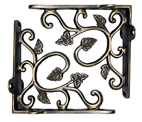 Adonai Hardware Meshezaheel Decorative Brass Shelf Bracket - Supplied as Two Pieces per Pack (112mm x 15mm x 113mm, Antique Brass) (B07D9KYXHK) Amazon Price History, Amazon Price Tracker