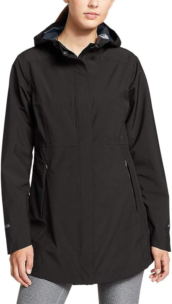 Eddie Bauer Women's RIPPAC Stretch Rain Parka Clothing