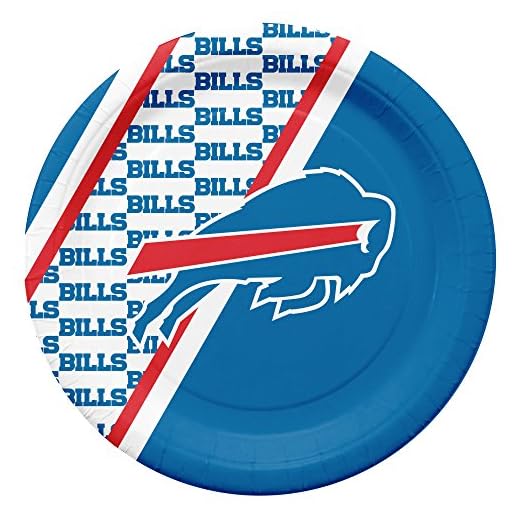 NFL Buffalo Bills Disposable Paper Plate (20-Pack)