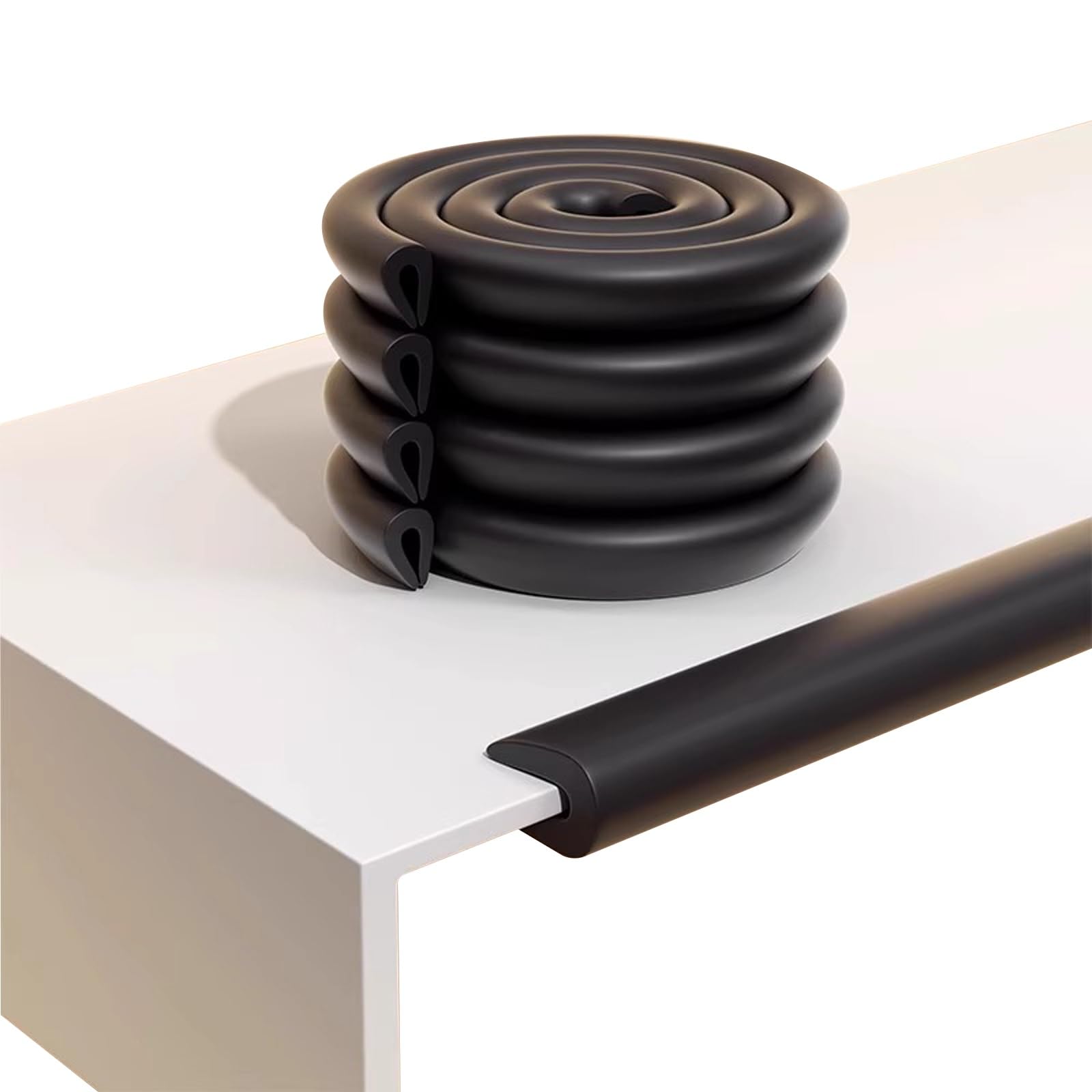 Protection de bord en mousse en U de 2m pour la sécurité des enfants sur table et meuble