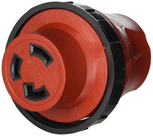 VALTERRA A10-1530DAVP Mighty Cord Detachable Adapter Plug - 15AM to 30AF, Red (Carded)