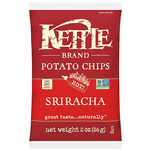 Image of Kettle Brand Potato Chips, Sriracha Bags, 2 Ounce (Pack of 24)