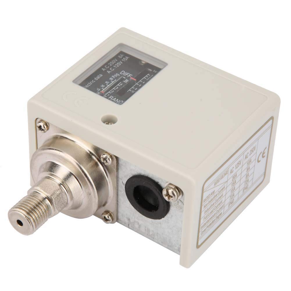 Pressostato Elettronico Controllo Pressione G1/4in Regolabile per Pompa Compressore Aria Automazione