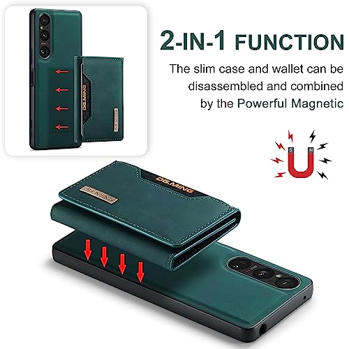 UDBKKDX 2 in 1 Detachable Wallet & Phone Case For Sony Xperia 1 V (2023) - Image 2