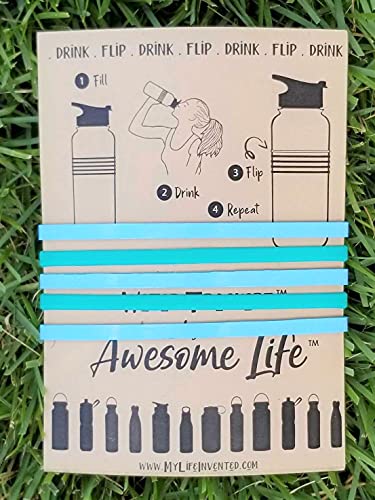 Awesome Life Water Trackerz - Trackers for Your Water Bottle Light Blue