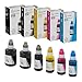 LD Remanufactured Ink Bottle Replacements for Epson 512 (2 Black, 1 Cyan, 1 Magenta, 1 Yellow, 1 Photo Black, 6-Pack)