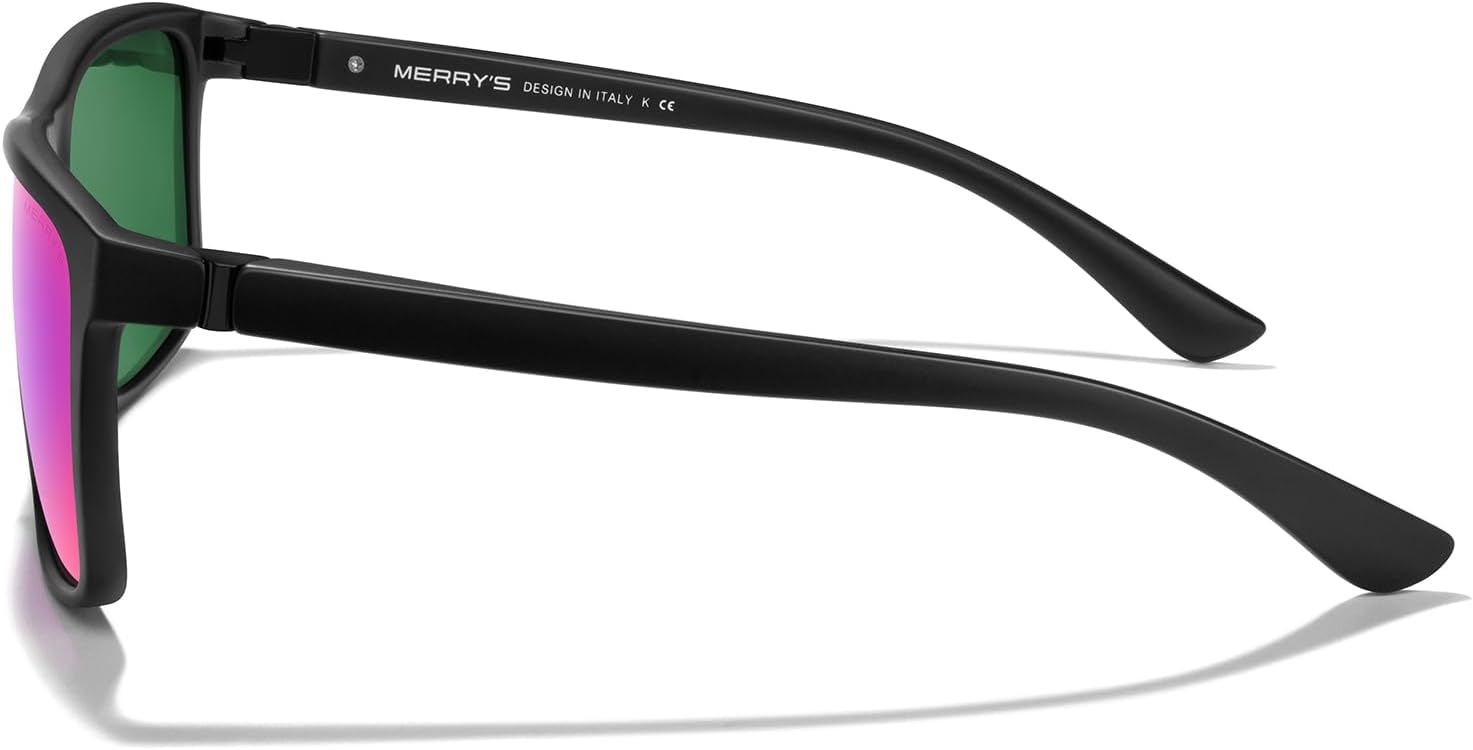 MERRY'S Rectangular Polarized Sports Sunglasses for Men Women Cycling Driving Fishing UV400 Protection S8225 - Image 3