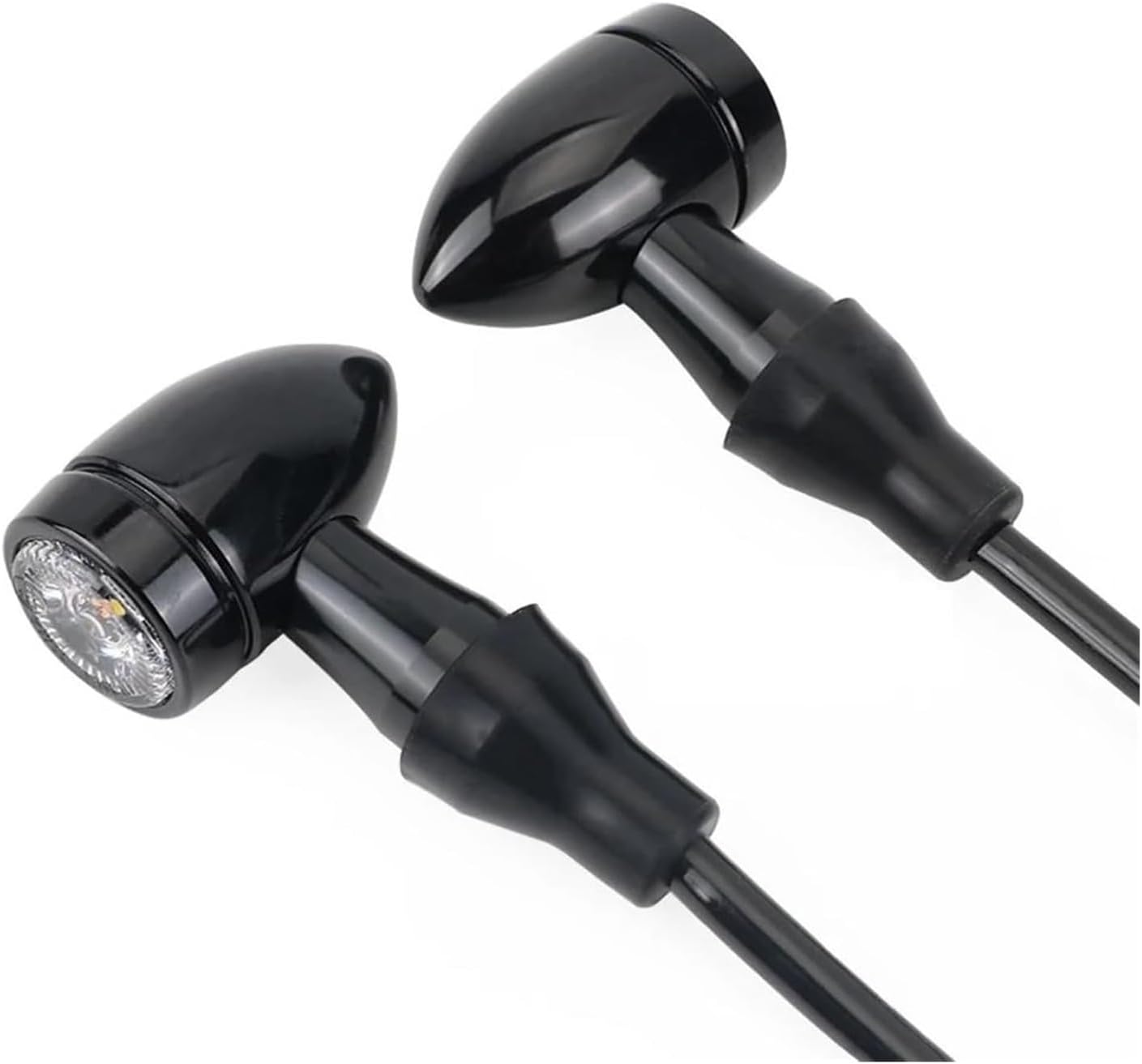 3D Design Bed Blanket, for H&Arley for Cafe for Racer for Bobber for Chopper Motorcycle Indicators Turn Signal Lights Indicator Blinkers Signal Lamp Accessories(Clear 3 Wires Light)