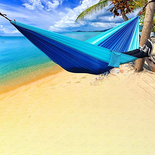 Hamac de camping avec moustique net pour bivouac en forêt et sieste suspendue dans le jardin