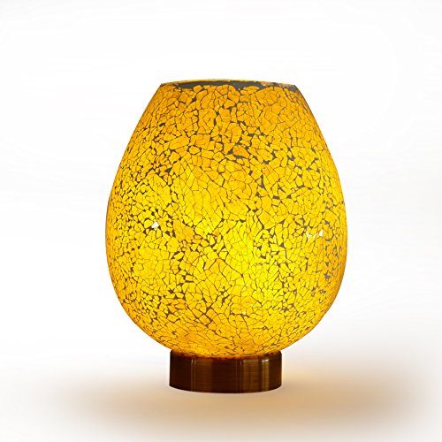 Image of Urban Lifestyle Mosaic Salt Lamp, Gold