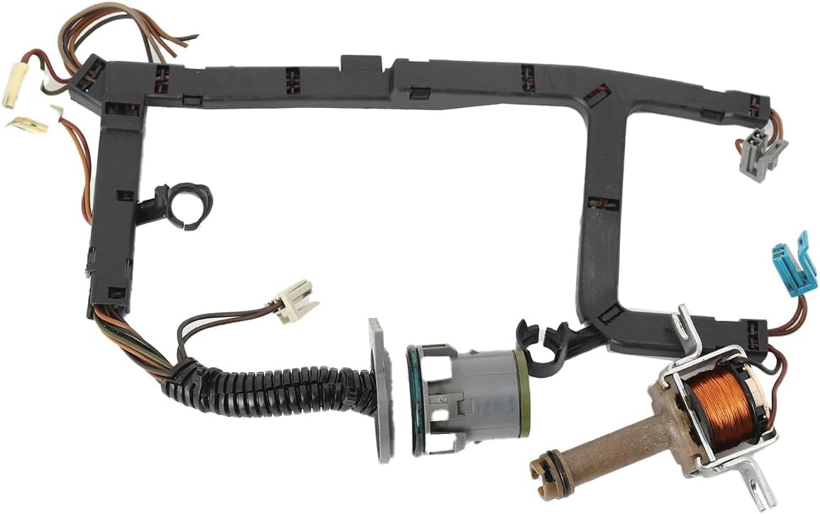 4L60E 4L65E Transmission Solenoid Kit with Harness, Transmission Master Solenoid Kit Replacement Compatible with Chevy 2003-2007 GM EPC Shift TCC 3-2 PWM
