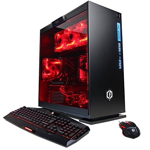 CyberpowerPC Gamer Xtreme GLC2420OPT Desktop Gaming PC (Intel i7-7700K 4.2GHz, NVIDIA GTX 1050 Ti 4GB, 8GB DDR4 RAM, 16GB Intel® Optane™, 1TB 7200RPM HDD, Win 10 Home) Black