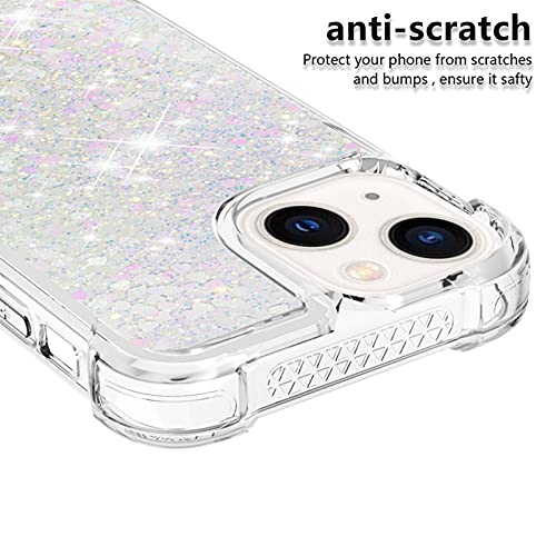 Coque iPhone 13 Mini transparente à paillettes LEMAXELERS antichoc - 3