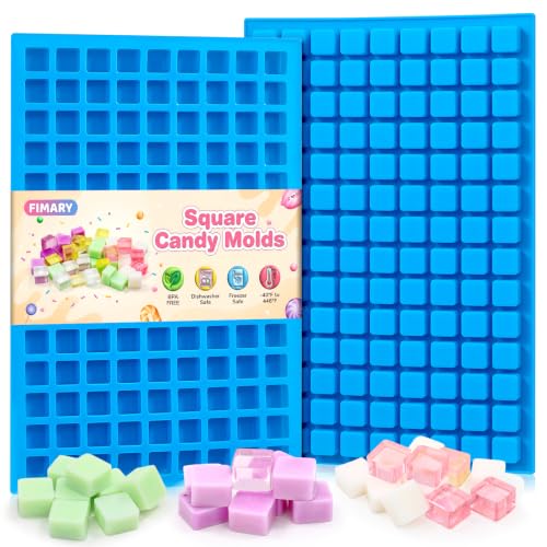 Image of Square Silicone Candy Molds - Mini Silicone Molds for Hard Candy, Chocolate, Gummy, Caramel, Ganache, Ice Cubes
