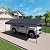 12x20 FT Anthracite Heavy Duty Metal Carport, Galvanized Steel Roof with Enhanced Base, Outdoor Shelter for Cars Trucks Boats, Weather Resistant Car Port