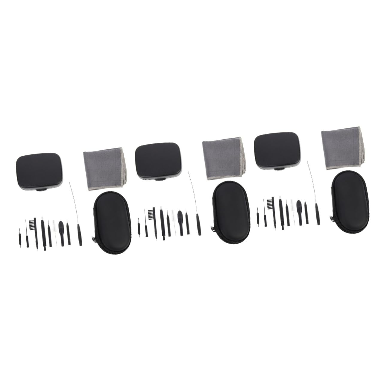 Baluue 3sets Strumenti Di Pulizia Per Accessori Acustici Kit Di Pulizia Riutilizzabile Per Auricolari e Amplificatori Portatili Profonda e Veloce