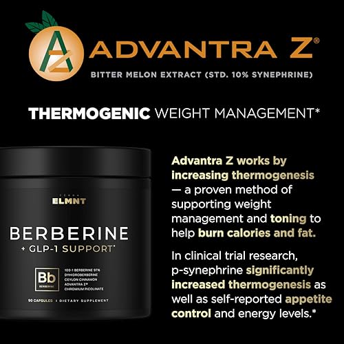TERRA ELMNT Super GLP-1 Berberine Supplement
