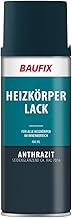 BAUFIX Radiator Paint Spray Anthracite Silk Gloss 400ml Long Lasting Protection for Professionals and DIY Fans