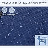 PawHut Hundepflegetisch Höhenverstellbar Tierpflegetisch Klappbar Hunde Pflegetisch Hundefriseur Tisch Schertisch Trimmtisch mit Unterkorb für Hunde Katzen bis zu 100 kg Blau