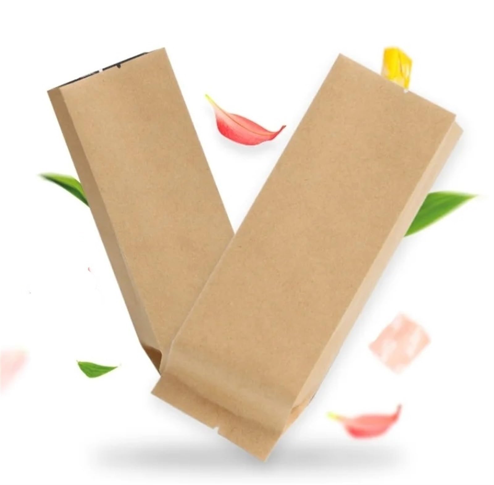 Torby papierowe Kraft, Torebki boczne z papieru pakowego do majsterkowania Przekąski na herbatę Przechowywanie cukierków Wiele rozmiarów Opakowanie 100 sztuk(175x330x70mm)