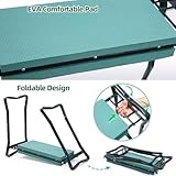 Ohuhu Upgraded Garden Kneeler and Seat, Foldable Gardening Stool with Widen Soft Kneeling Pad, Multi-Use Garden Kneeler Strong Kneeling Stool Chair with 2 Tool Bags Ideal Gardening Gifts for Elderly - Image 6