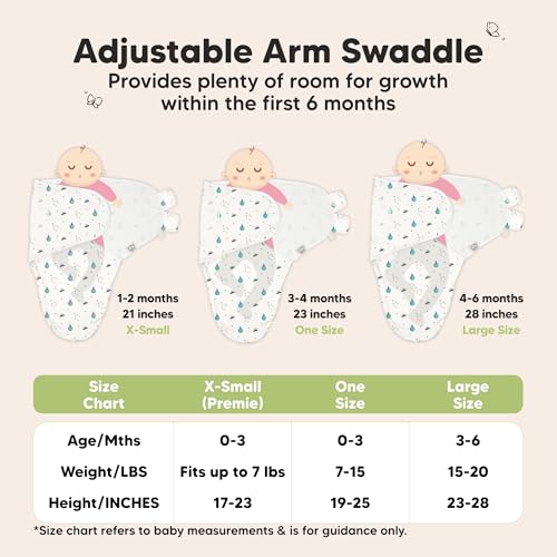 Image of 3-Pack Organic Baby Swaddle Sleep Sacks - Swaddles for Newborns, Infant 0-3 Months, Baby Girls, Boys, Soft & Snug Newborn Sleep Sack, Nursery Swaddling Blankets (Lunaris, OS)