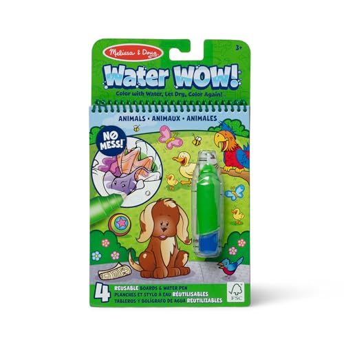 Melissa & Doug - Water Wow Wassermalbuch Tiere mit Spiralbindung und...
