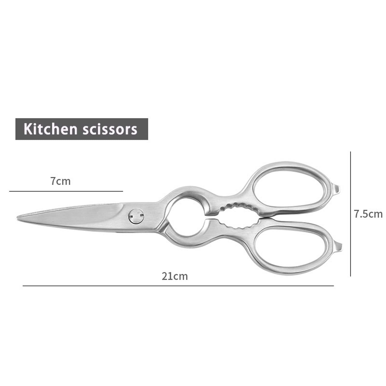 Forbici da Cucina Forbici da Cucina multifunzionali Forbici per la casa in Acciaio Inossidabile Forbici per Ossa di Pollo con Dadi