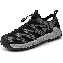 Mens Closed Toe Sandals Beach Water Shoes Men Hiking Sport Leather Saltwater Fisherman Waterproof Sandals