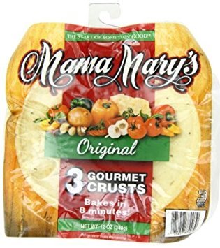 Mama Mary's, Prepared Pizza Crusts, Original 7" Crusts (3 Crusts), 12oz Bag (Pack of 3) (Choose Types Below) (Original 7" Crusts (3 Pack))