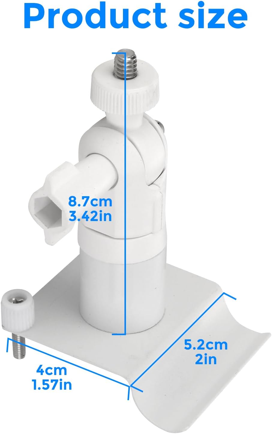 Vinyl Siding Mount for Security Cameras - Heavy Duty Adjustable Outdoor Camera Mounting Bracket, No Drilling Required, Fits Ring/Nest/Arlo, for Home Surveillance & Weatherproof Protection image 5