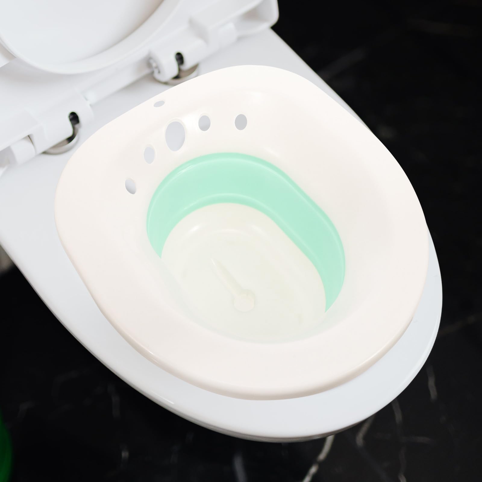 COLLBATH Bidet Portatile Pieghevole Bacinella per in Pp e Facile da Riporre e Salvaspazio per Donne e Anziani per Post-operatoria e Quotidiana