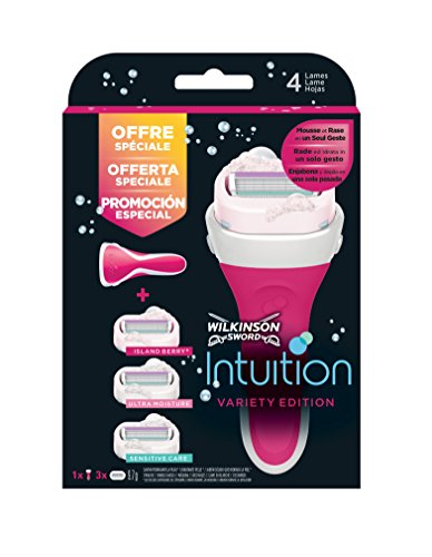 Wilkinson Sword - Intuition - Variety Pack - Rasoir pour Femme et 3 recharges