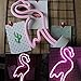 Flamingo Neon Sign Night Light Lamp with Holder Base Decorative Marquee Signs Light Battery Operated Wall Decoration for Living Room Bedroom Christmas Party Supplies Kids Toys Birthday Gifts