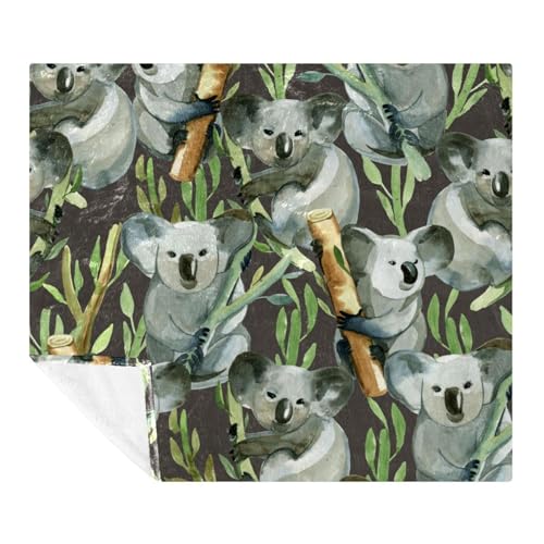 Plaid en microfibre de qualité supérieure gris aquarelle pour lit et sofa - 2