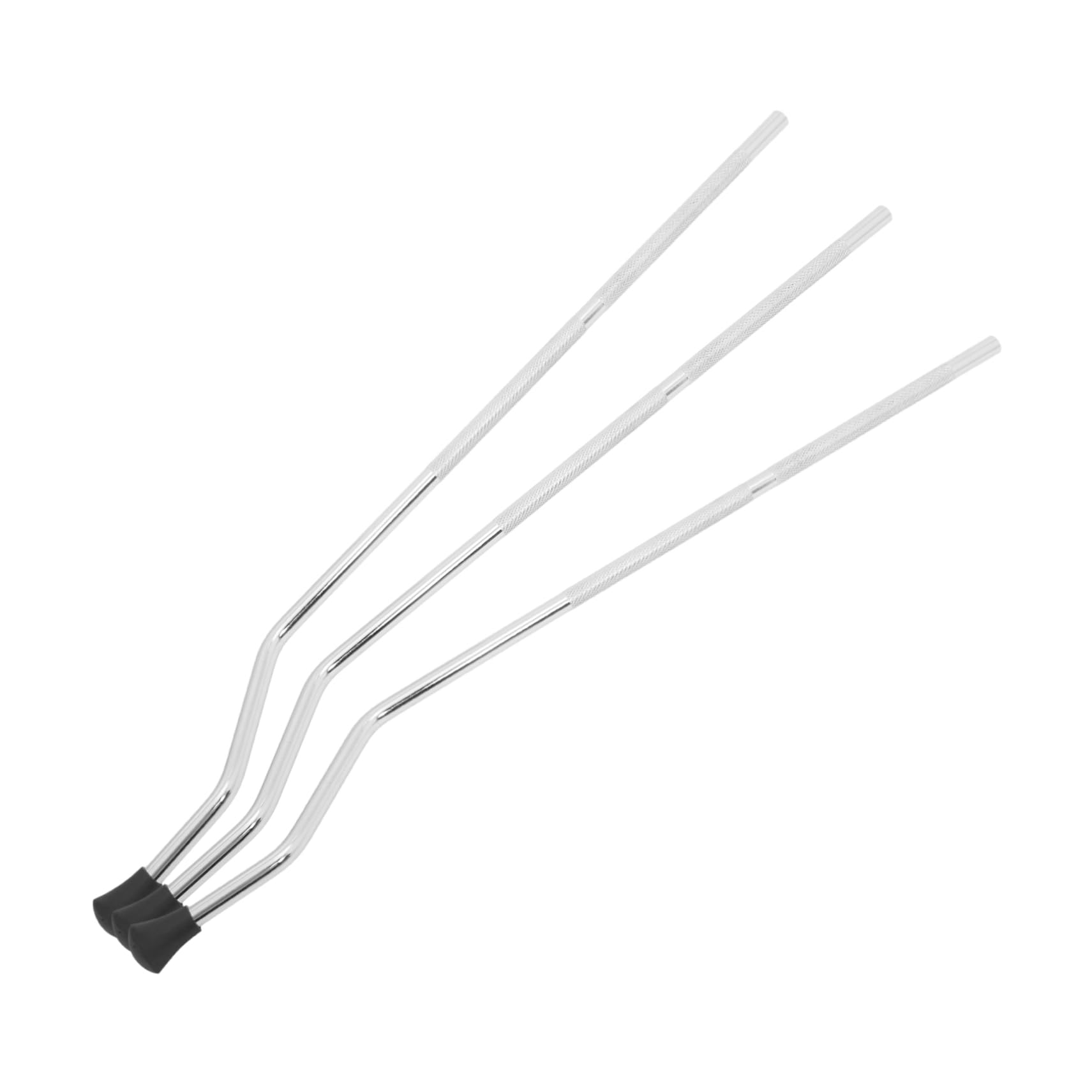 Pieds de Tambour de Remplacement, en Métal Argenté Lot de 3 Pièces