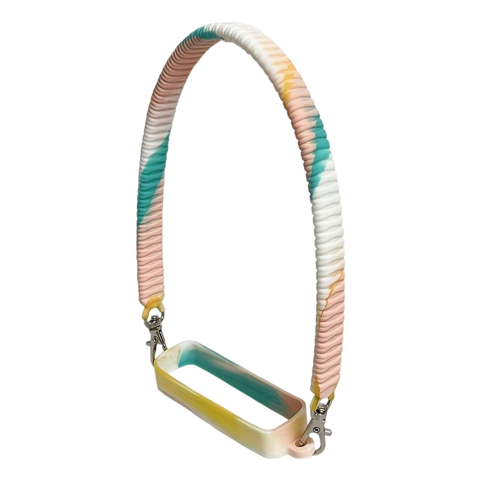 Msioytog Portable Cup Attachments Systems with Colorful Silicone Rope Outdoors Fitness Equipments Essential User Friendly Silicone Cup Carriers