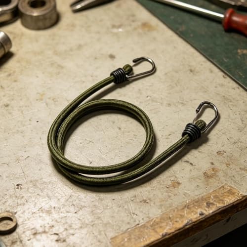 Cuerda elástica resistente de 100 cm para sujetar equipaje sin que se raye el coche 4