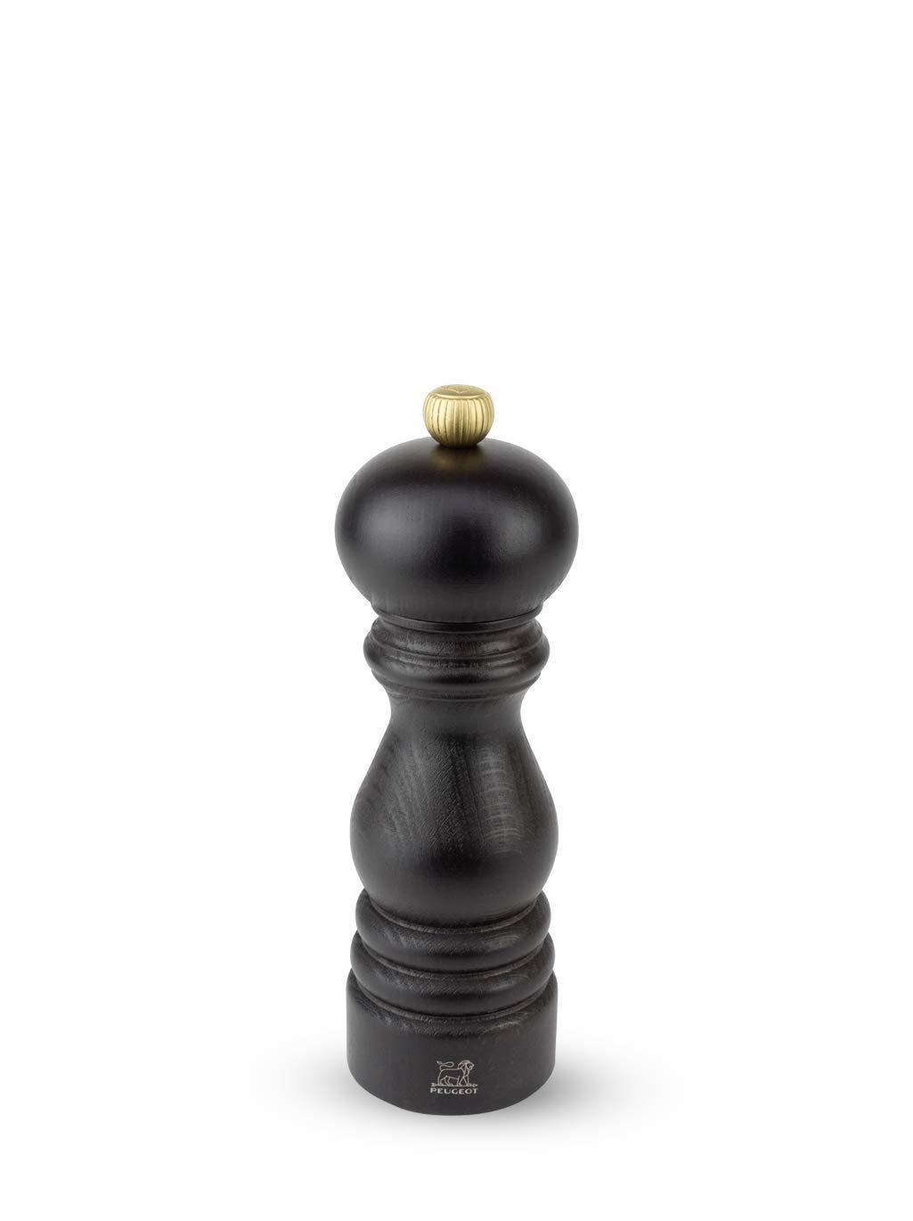 Set con macinino per pepe e sale, altezza 18 cm, colori cioccolato e naturale