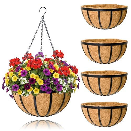 JFFLYIT Hanging Planters 4 Pack