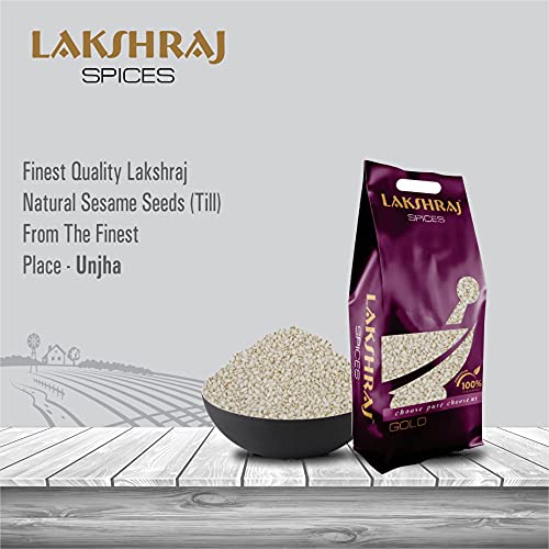 Image of LAKSHRAJ SPICES Natural Sesame Seeds - 1 Kg | Till