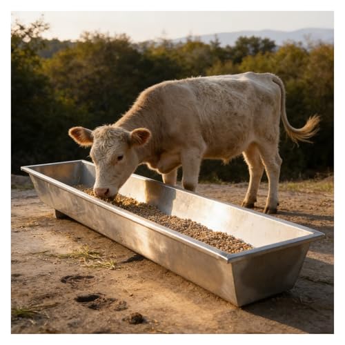 Mangeoire à eau en acier inoxydable pour cochons et chèvres