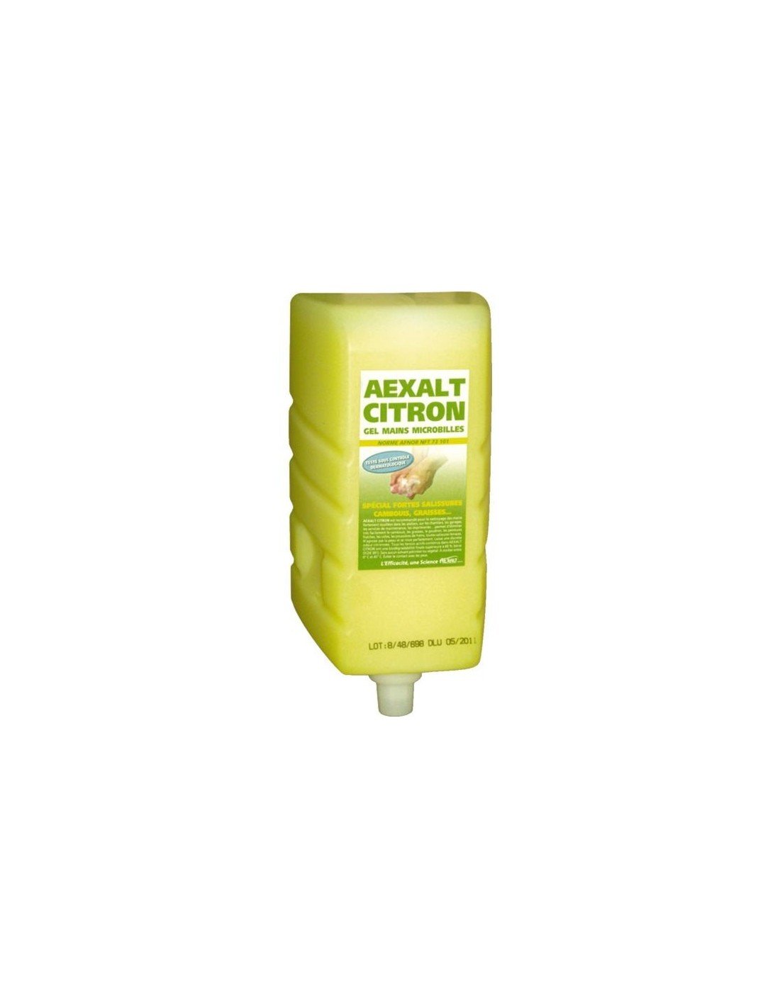 Savon gel Aexalt citron 3L avec pompe Pluho pour nettoyage des mains