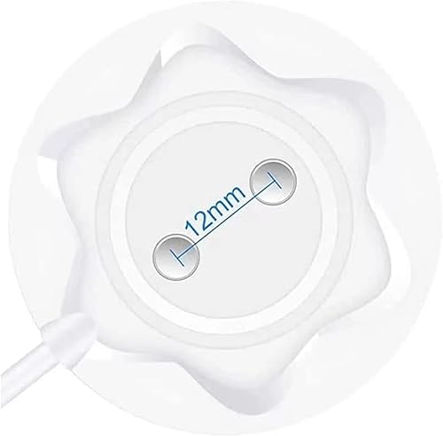 Miniatura 3 de YbSum Solo adaptador magnético de pie de 0.472 in, cargador Rose compatible, cable USB de carga rápida, estación base de repuesto para rosa, paquete